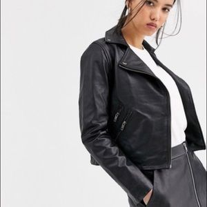 Muubaa 100% lamb leather jacket US size 8